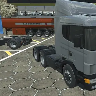 18 wheeler truck driving cargo