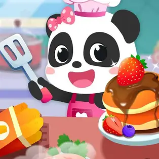 Baby Panda Breakfast Cooking