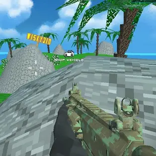 Blocky Combat SWAT Desert Storm Zombie