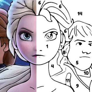 Color By Number With Frozen II