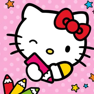 Color By Number With Hello Kitty