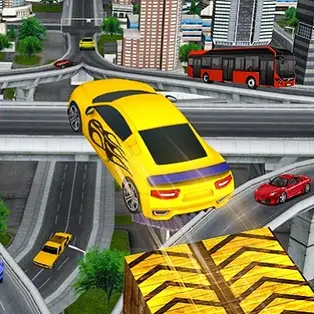 Crazy Car Impossible Stunt Challenge Game