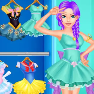 Fashion Girl Cosplay Sailor Challenge
