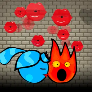 Fireboy and Watergirl Kiss