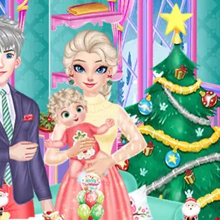 Frozen Family Christmas Preparation