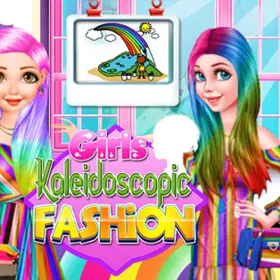 Girls Kaleidoscopic Fashion
