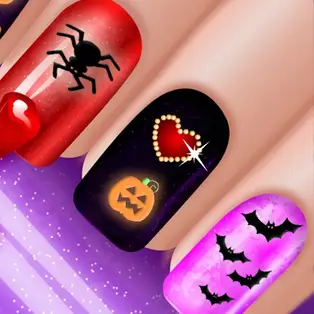 Glow Halloween Nails