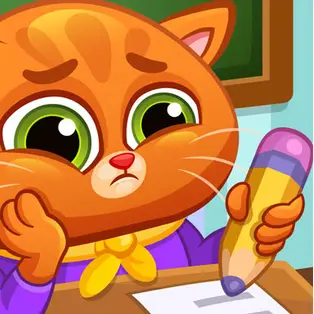 Lovely Virtual Cat At School