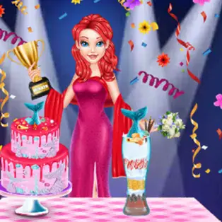 Mermaid Cake Cooking Design