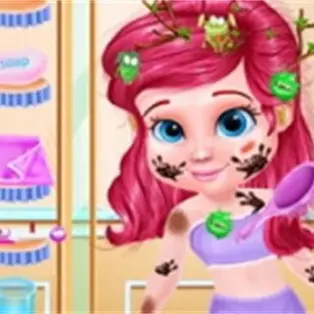 Messy Little Mermaid Makeover-Game
