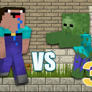 Minecraft Noob vs Zombies 3