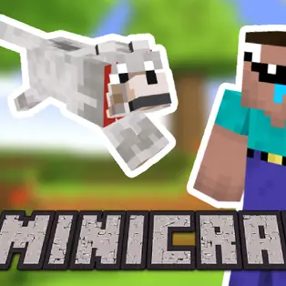 Minicraft: Steve And Wolf Adventure