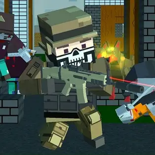 Pixel shooter zombie Multiplayer