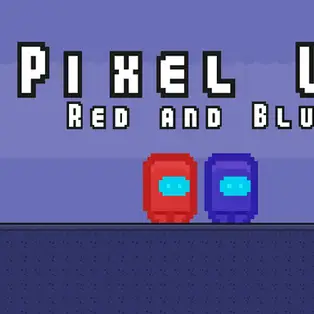 Pixel Us Red and Blue