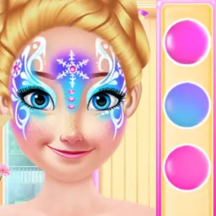 Princess Christmas Face Painting