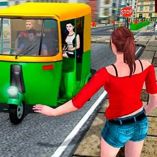 Public Tricycle Rickshaw Driver