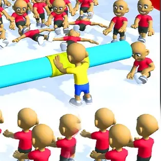 Push the Crazy Crowd : Stickman Clash 3D