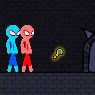 Red and Blue Stickman Rope