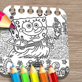 Sponge on the Run Coloring Book