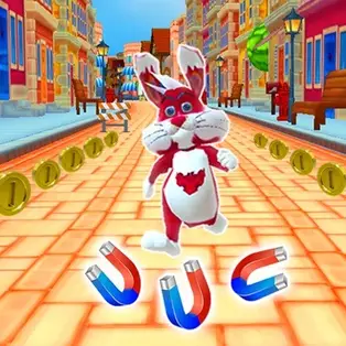 Subway Bunny Run Rush Rabbit Runner Game