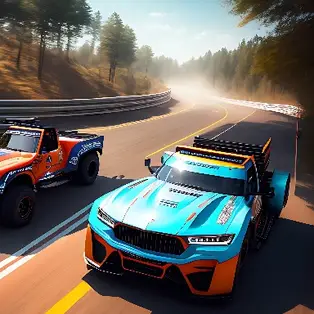 Top Down Truck Racing