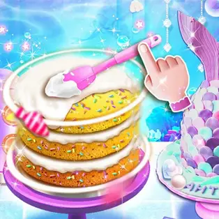 Unicorn Chef Mermaid Cake